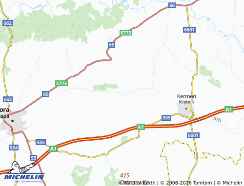 MICHELIN Konyovo map - ViaMichelin