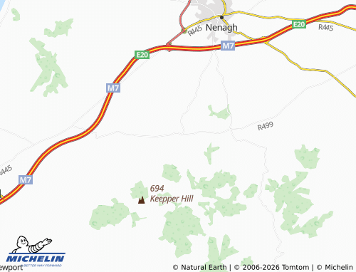 MICHELIN-Landkarte Silvermines - ViaMichelin