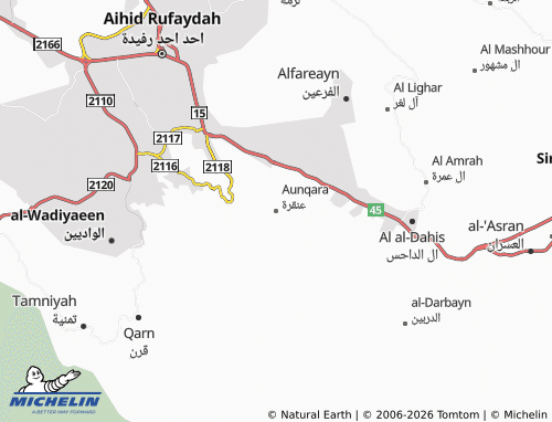 MICHELIN-Landkarte Aunqara - ViaMichelin
