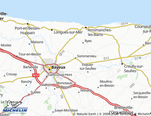 MICHELIN Sommervieu map - ViaMichelin