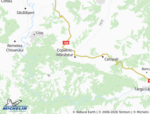 Mappa MICHELIN Copalnic-Mănăștur - ViaMichelin