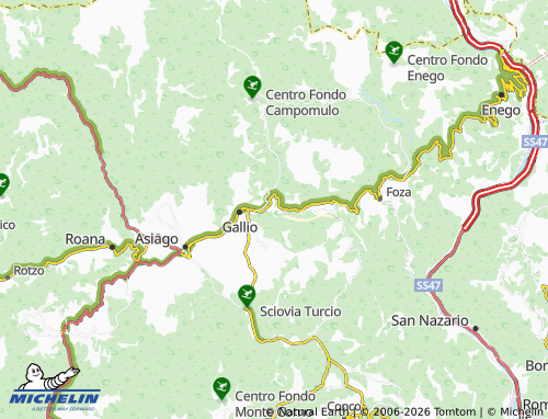 Mappa MICHELIN Valle dei Ronchi - ViaMichelin