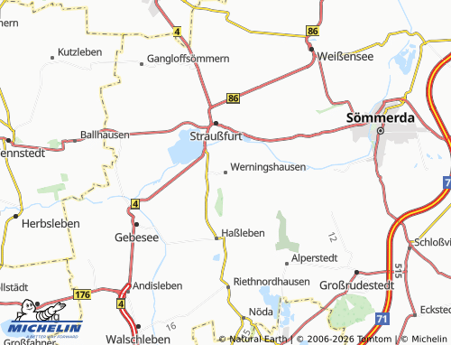 Mappa MICHELIN Werningshausen - ViaMichelin