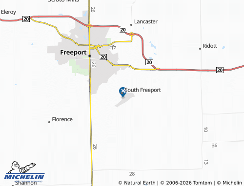 Mappa MICHELIN South Freeport - ViaMichelin