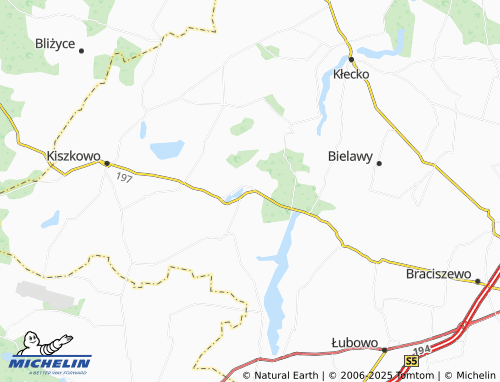MICHELIN Sławno map - ViaMichelin