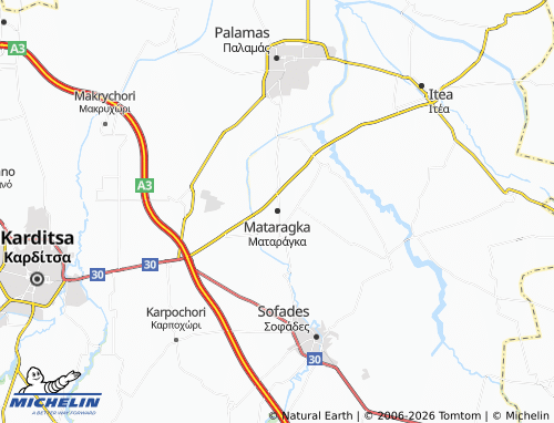 MICHELIN Mataragka map - ViaMichelin