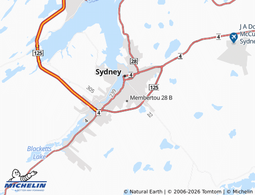 MICHELIN Membertou map - ViaMichelin