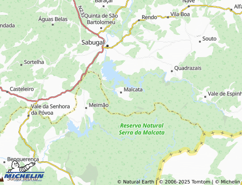 MICHELIN Malcata map - ViaMichelin