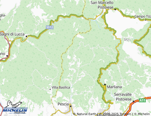 MICHELIN Castelvecchio map - ViaMichelin