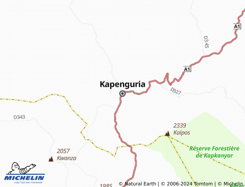 MICHELIN Kapenguria map - ViaMichelin