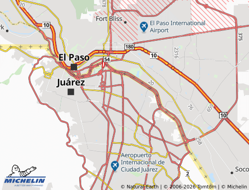 Mapa MICHELIN Punto Central - ViaMichelin