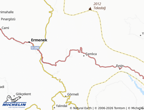 MICHELIN Eskice map - ViaMichelin