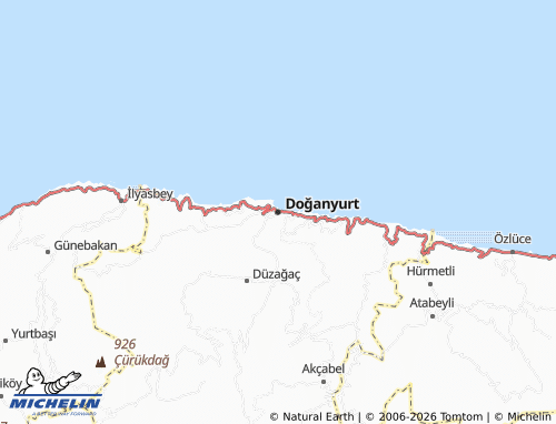 MICHELIN Doğanyurt map - ViaMichelin