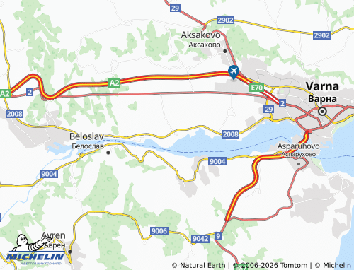 Mapa MICHELIN Ezerovo - ViaMichelin