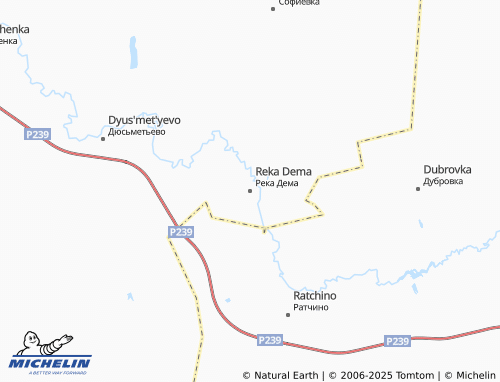 MICHELIN Reka Dema map - ViaMichelin