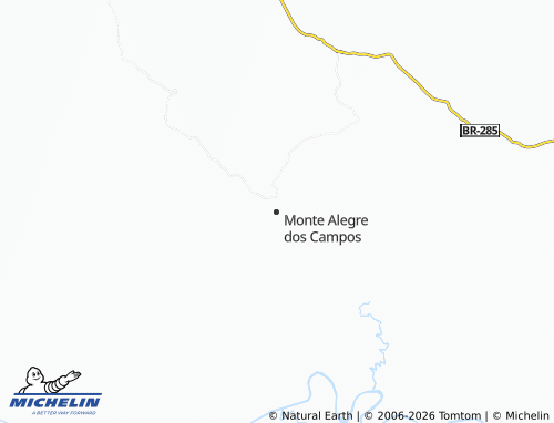 Mapa MICHELIN Monte Alegre dos Campos - ViaMichelin