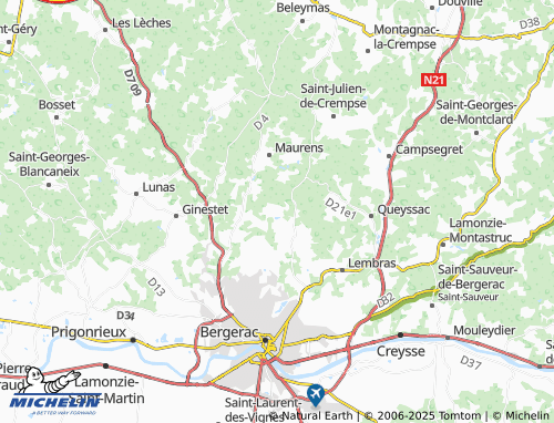 Carte MICHELIN Lescuretie - ViaMichelin