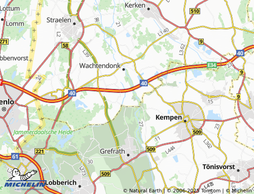 Carte MICHELIN Vorst - ViaMichelin