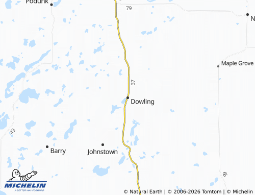 Carte MICHELIN Dowling - ViaMichelin