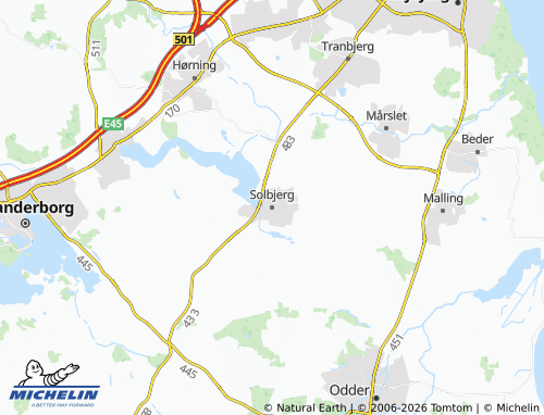 Carte MICHELIN Solbjerg - ViaMichelin