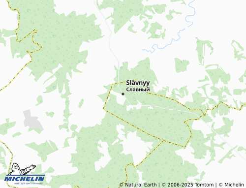 MICHELIN Slavnyy map - ViaMichelin