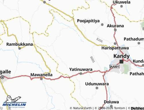MICHELIN Kolugala map - ViaMichelin
