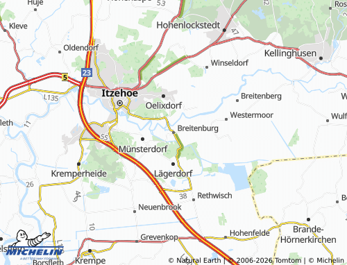 MICHELIN Breitenburg map - ViaMichelin