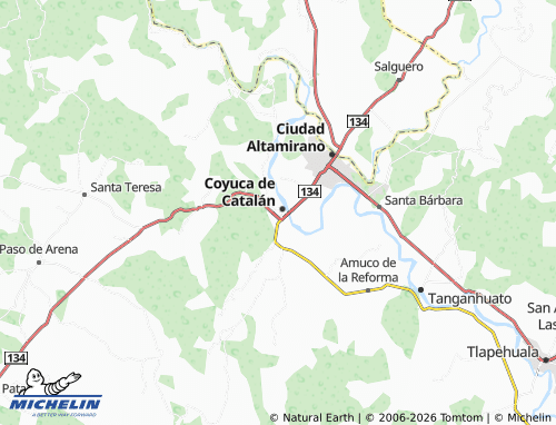 MICHELIN Calvario map - ViaMichelin