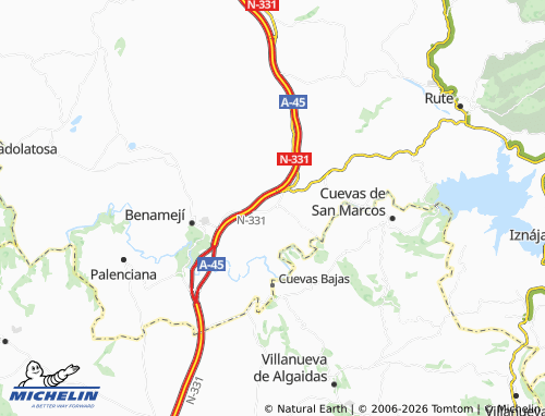 MICHELIN Encinas Reales map - ViaMichelin