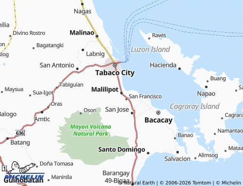 MICHELIN Malilipot map - ViaMichelin