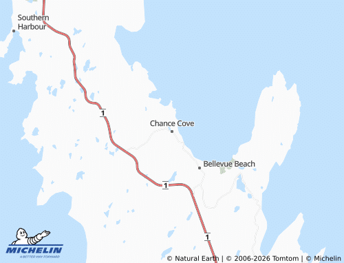 Mapa MICHELIN Chance Cove - ViaMichelin