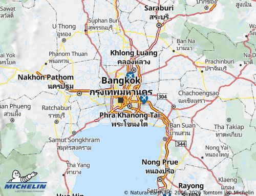 Mapa MICHELIN Huai Khwang - ViaMichelin