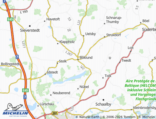 MICHELIN Böklund map - ViaMichelin