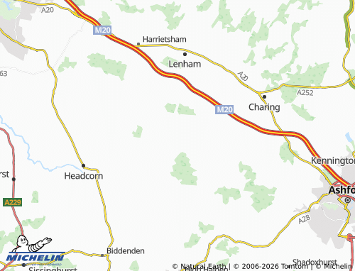 Carte MICHELIN Egerton Forstal - ViaMichelin