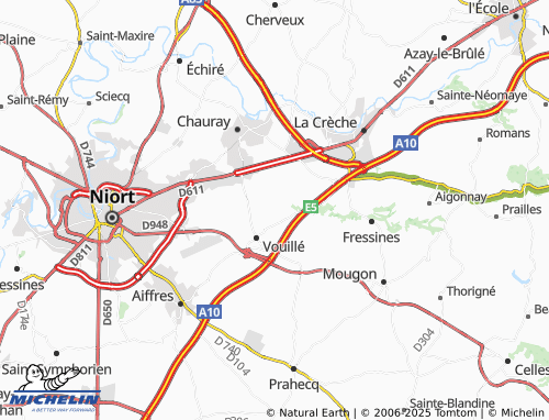 Carte MICHELIN Arthenay - ViaMichelin