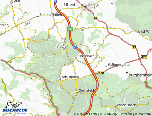 Mappa MICHELIN Ohrenbach - ViaMichelin