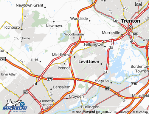Mappa MICHELIN Middletown - ViaMichelin