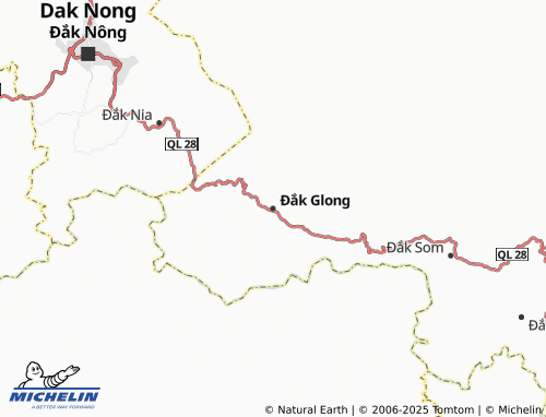 MICHELIN Đắk Glong map - ViaMichelin