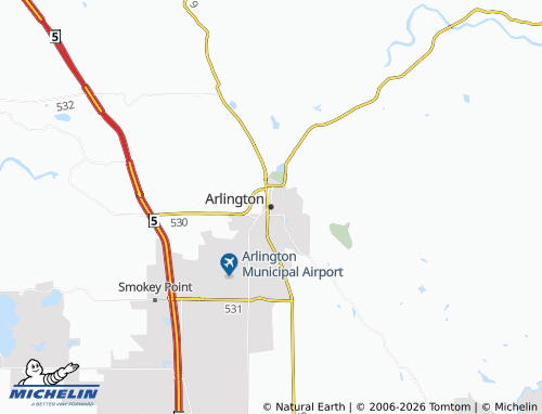 Mapa MICHELIN Arlington - ViaMichelin
