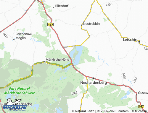 MICHELIN-Landkarte Altfriedland - ViaMichelin