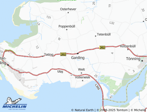 MICHELIN Siekbüll map - ViaMichelin