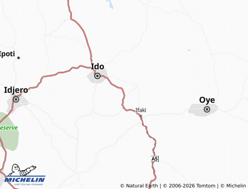 MICHELIN Ora map - ViaMichelin