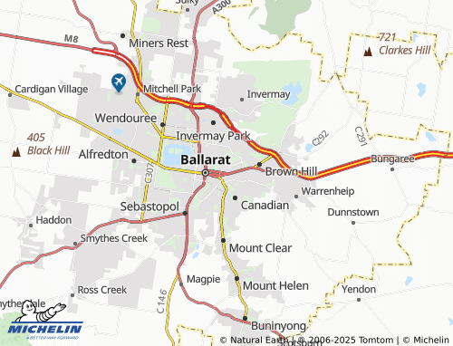 MICHELIN Ballarat East map - ViaMichelin