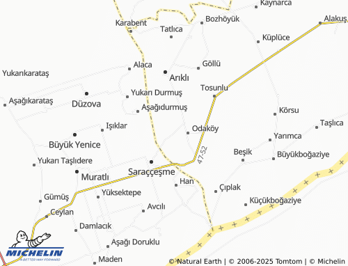 MICHELIN Kaşıklı map - ViaMichelin