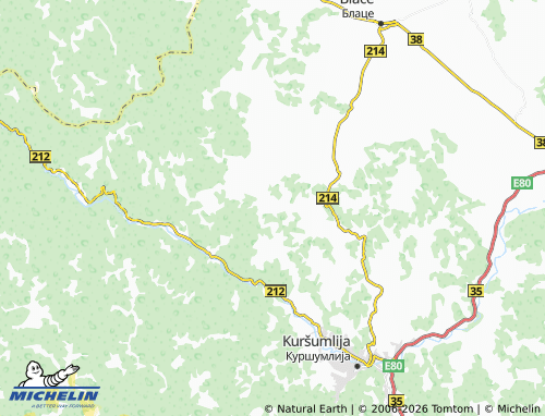 Mapa MICHELIN Konjuva - ViaMichelin