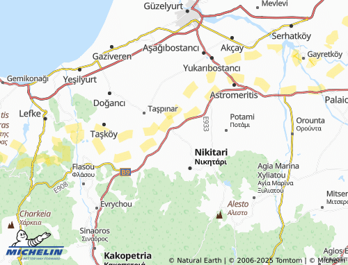 MICHELIN-Landkarte Aşağı Kurtboğan - ViaMichelin