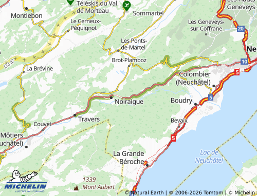 Mappa MICHELIN Brot-Dessous - ViaMichelin