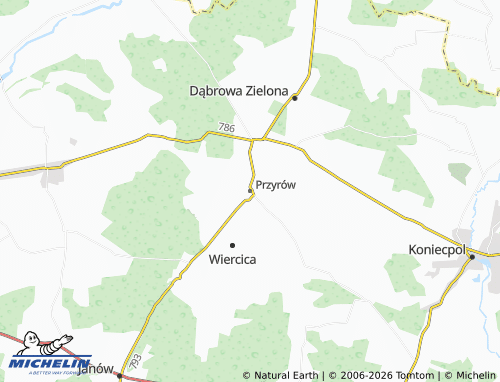 Mappa MICHELIN Przyrów - ViaMichelin