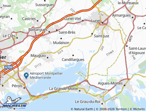 Mappa MICHELIN Candillargues - ViaMichelin