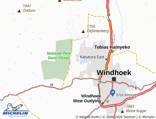 MICHELIN-Landkarte Samora Machel - ViaMichelin